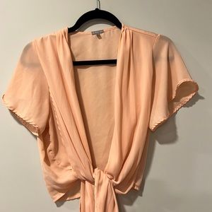 Charlotte Russe Tie front crop